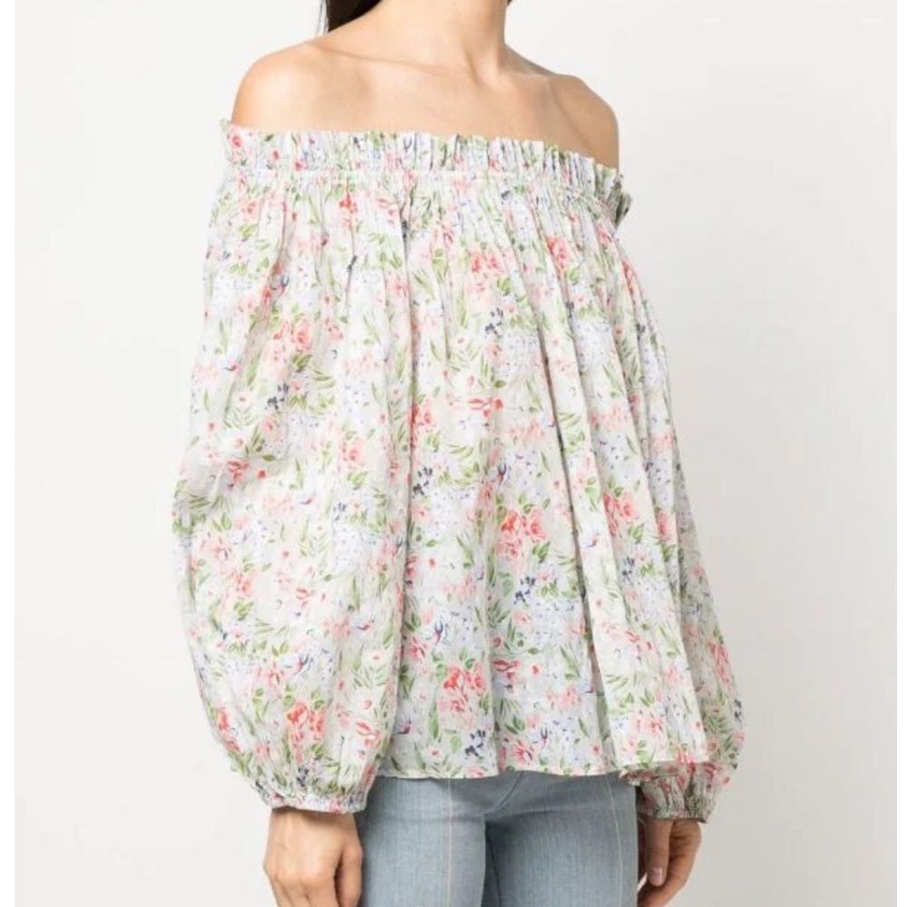 The Great Floral Print Drop Shoulder Top - Picture 2 of 7